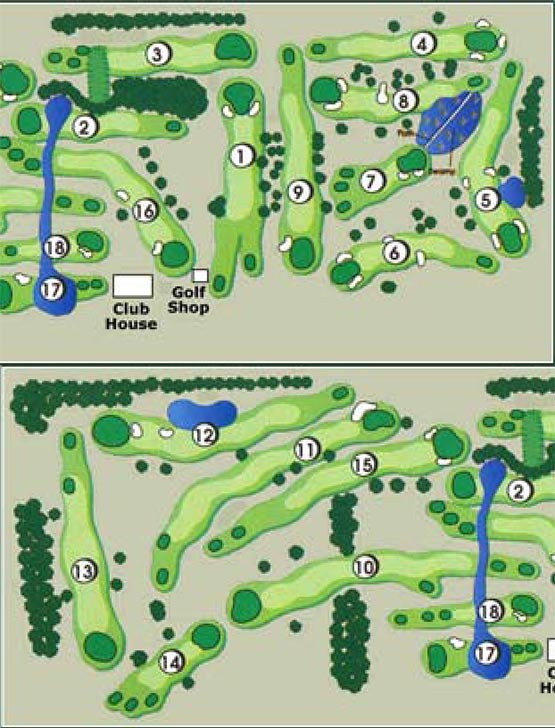 LeRoy Country Club Course Layout